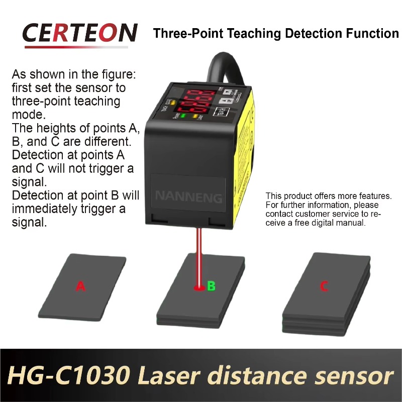 Industrial Laser Sensor - HG-C1030 Sensore di distanza laser per