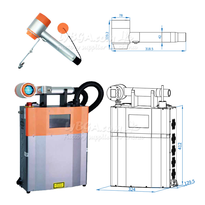 LY-LCG100A 100W Macchina per l - Industrial Laser Cleaning recensione e prezzo